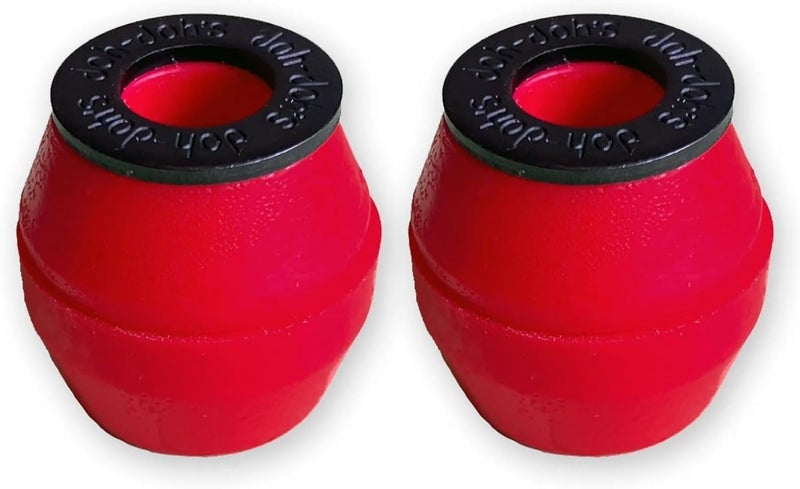 Shorty's Kata Skateboarding Skateboard Bushings Doh Doh's Cones with Washers Red 95A Firm - Image 2